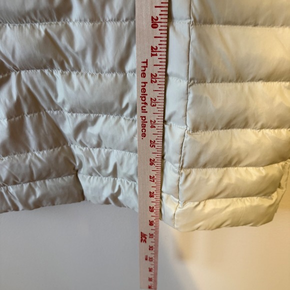 J Jill Down Quilted Vest Light Gray Puffer Full Zip Pockets Women M Lightweight - Picture 7 of 8
